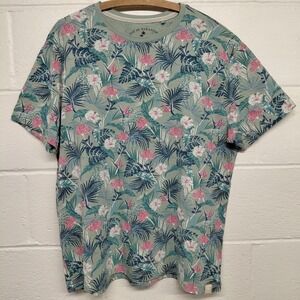 Lost In Paradise Free Planet Tropical T-Shirt Mens XL Organic Cotton Free Planet